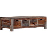  Stolić za kavu sivi 100 x 50 x 30 cm od masivnog drva šišama | shoptok.hr