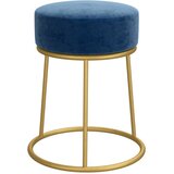  Okrugli tabure plavi baršunasti | shoptok.hr
