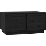 Maison Chic Klubska mizica - kavna mizica - Nizka mizica črna 80×50×40 cm trdna borovina, (21753759) Cene