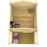 Male kuće Sauna kućica NIKLAS ISO 220 × 220 cm – bez završnog krovnog pokrova | shoptok.hr