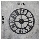 Bystag kovinska stenska ura The Old Times, ø 50 cm | Shoptok.si