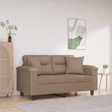 vidaXL Okrasna blazina 2 kosa taupe 40x40 cm blago iz mikrovlaken cene