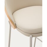 Kave Home Barski stol v bež in naravni barvi (višina sedeža 77 cm) Eamy – | Shoptok.si