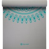 GAIAM MARRAKESH XL Premium podloga za jogo - Siva s turkiznim vzorcem medaljona | Shoptok.si