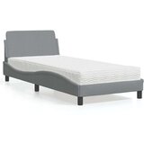  Krevet s madracem svjetlosivi 80x200cm tkanina Cijene