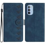 INORCO Ovitek za telefon Motorola Moto G62 5G PU usnje z vtisnjenim metuljem, stojalo Shell Wallet Flip Cover, (22036633) | Shoptok.si