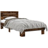  Okvir za krevet boja hrasta 90x200 cm konstruirano drvo i metal | shoptok.hr