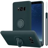 Cadorabo Ohišje, združljiv s Samsungom v tekoči zeleni barvi - zaščitni pokrov iz fleksibilnega silikona TPU z obročem, (20583060) Cene