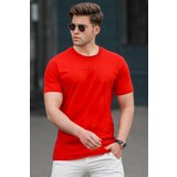 Madmext Red Men's Printed T-Shirt 5258 Cene