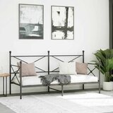  Dnevni krevet bez madraca crni 90x200 cm čelik | shoptok.hr