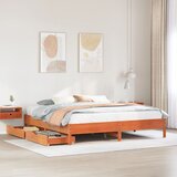 vidaXL Okvir kreveta bez madraca voštano smeđi 180x200 cm od borovine | shoptok.hr