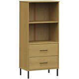  Regal za knjige s 2 ladice smeđi 60 x 35 x 128,5 cm drveni OSLO | Eponuda.ba