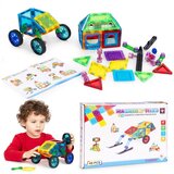  Set magnetskih građevnih kocki – kuća i automobil, 48 dijelova | shoptok.hr