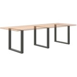 vidaXL noge kavne mizice u-oblika 3 kosa antracit 90x(72-73)cm jeklo | Shoptok.si