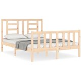 Maison Chic Posteljni okvir - Dvoposteljna postelja - Zakonska postelja brez vzmetnice 120x200 cm trdna borovina-J10524, (21774883) | Shoptok.si