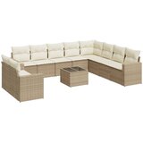  11-dijelni set vrtnih sofa od poliratana s jastucima bež | shoptok.hr