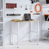 vidaXL Delovna miza 100x60x(71,5-98) cm trdna hrastovina | Shoptok.si