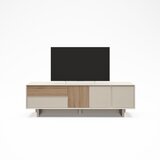 Marckeric Bež/naravna TV omarica v hrastovem dekorju 180x55x45 cm Carpi – | Shoptok.si