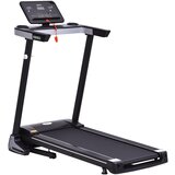 HOMCOM Električna zložljiva tekalna steza 1-12 km/h, 500W motor, LCD zaslon, za domačo vadbo, črna, (20752875) | Shoptok.si