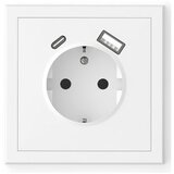 Utičnica šuko s USB A+C bijela 16A 250V 043-519 Commel Cijene