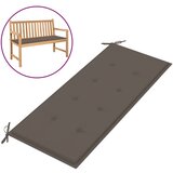 vidaXL jastuk za vrtnu klupu smeđe-sivi 120 x 50 x 3 cm Cijene