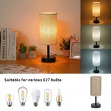  Brilagi - Stona lampa sa USB priključkom TABLON 1xE27/25W/230V crna/bež | Eponuda.com