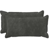  Presvlaka za jastuk 2 kom. HOUTEN Antracit 40 x 80 cm - Dizajn s paspulom Antracit 2 | shoptok.hr