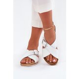 Inblu Ladies Leather Slippers With Buckle White | shoptok.hr