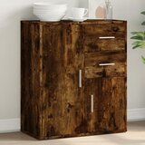 vidaXL Komoda dimljeni hrast 60x31x70 cm inženirski les | Shoptok.si