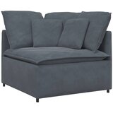  Modularna sofa s jastucima, baršunasta, tamno siva | shoptok.hr