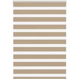 vidaXL Zebra senčilo peščeno rjava 100x150 cm tkanina širina 95,9 cm | Shoptok.si