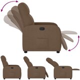  Naslanjač iz rjavega blaga, (21824646) | Shoptok.si