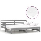  Dnevni ležaj na izvlačenje 2 x (90 x 200) cm masivna borovina | shoptok.hr
