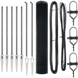 vidaXL Euro Ograda sa 7 Šiljcima 1.6x10 m Galvanizirani Čelik Sivi | shoptok.hr