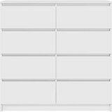  Komoda bijela 100x35x99 cm od konstruiranog drva | Eponuda.com