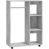 Furnova Garderobna omara betonsko siva 80x40x110 cm iverna plošča, (21930070) | Shoptok.si