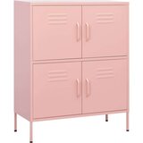 vidaXL Omara za shranjevanje roza 80x35x101,5 cm jeklo | Shoptok.si