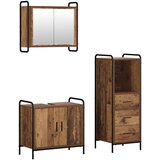  Set ormarića za kupaonicu 3 kom. Staro drvo 40 x 36 x 109,5 cm | shoptok.hr
