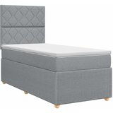  Boxspring krevet s madracem Svjetlosiva 80 x 200 cm Tkanina | shoptok.hr