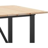  Blagovaonski stol O-oblika 160x80x75 cm od borovine i čelik | shoptok.hr