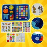 Kruzzel senzorna knjiga od filca s 7 aktivnosti, plava | shoptok.hr