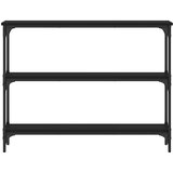  Konzolni stol crni 100 x 22,5 x 75 cm od konstruiranog drva | shoptok.hr