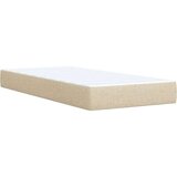  Krevet s oprugama i madracem krem 100 x 200 cm od tkanine | shoptok.hr