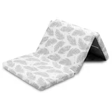 sklopivi madrac 120x60cm bijelo perje