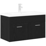  Kupaonski ormar Crni hrast 90 x 38,5 x 46 cm Konstruirano drvo | shoptok.hr