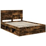  Konstrukcija postelje z vzglavjem Dimljeni oreh 150 x 200 cm, (5000103820) | Shoptok.si