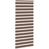 Zebra zavjesa Smeđa 110x200 cm Širina tkanine 105,9 cm Poliester | Shoptok.si