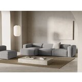 Cosmopolitan Design Svijetlo siva kutna garnitura od samta (s lijevim kutom/s ležaljkom) Bergano – | shoptok.hr