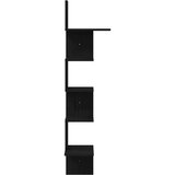 vidaXL Zidne kutne police crne 32x32x127,5 cm od iverice | shoptok.hr