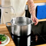 FABINI Lonec iz nerjavečega jekla s pokrovko za indukcijsko ploščo 5,5 l Lucca 3.0 – | Shoptok.si